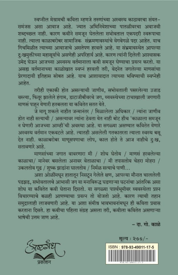 फितूर दिवसांचे संदर्भ : कवितासंग्रह : स्वप्नील मेश्राम Fitur Divsanche Sandarbha
